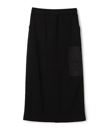 異素材ポケットタイトスカート(ブラック-36)