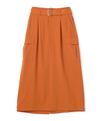 カーゴロング丈スカート(オレンジ-36)