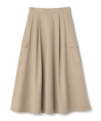 2WAYミディ丈カーゴスカート(ブラウン系-36)