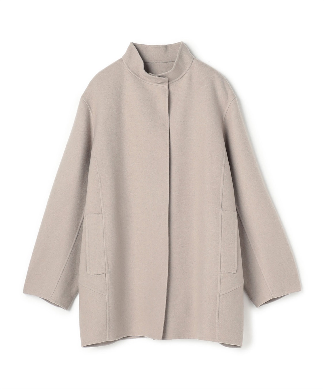 ATSURO TAYAMA ダブルフェイススタンドカラーショートコート_variation_2