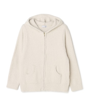 【LAFUKU/ラフク】もちふわマシュマロニットZIPパーカー/ルームウェア（上下別売り）(ベージュ-M)