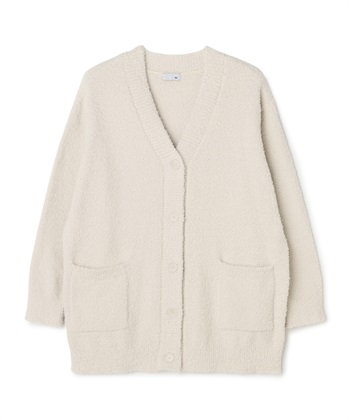 【LAFUKU/ラフク】もちふわマシュマロニットVネックカーディガン/ルームウェア（上下別売り）(ベージュ-S)