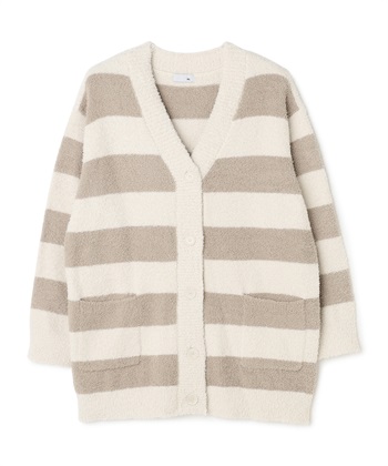 【LAFUKU/ラフク】もちふわマシュマロニットVネックカーディガン/ルームウェア（上下別売り）(モカ-S)