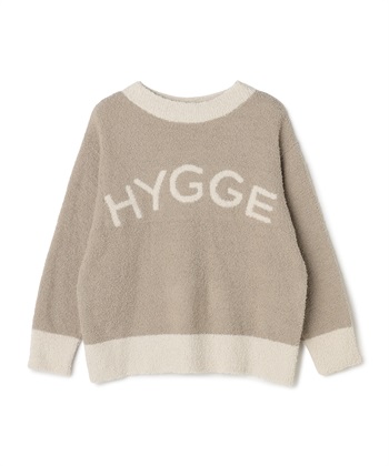 【LAFUKU/ラフク】もちふわマシュマロニットHYGGEロゴトップス/ルームウェア（上下別売り）(ブラウン-S)