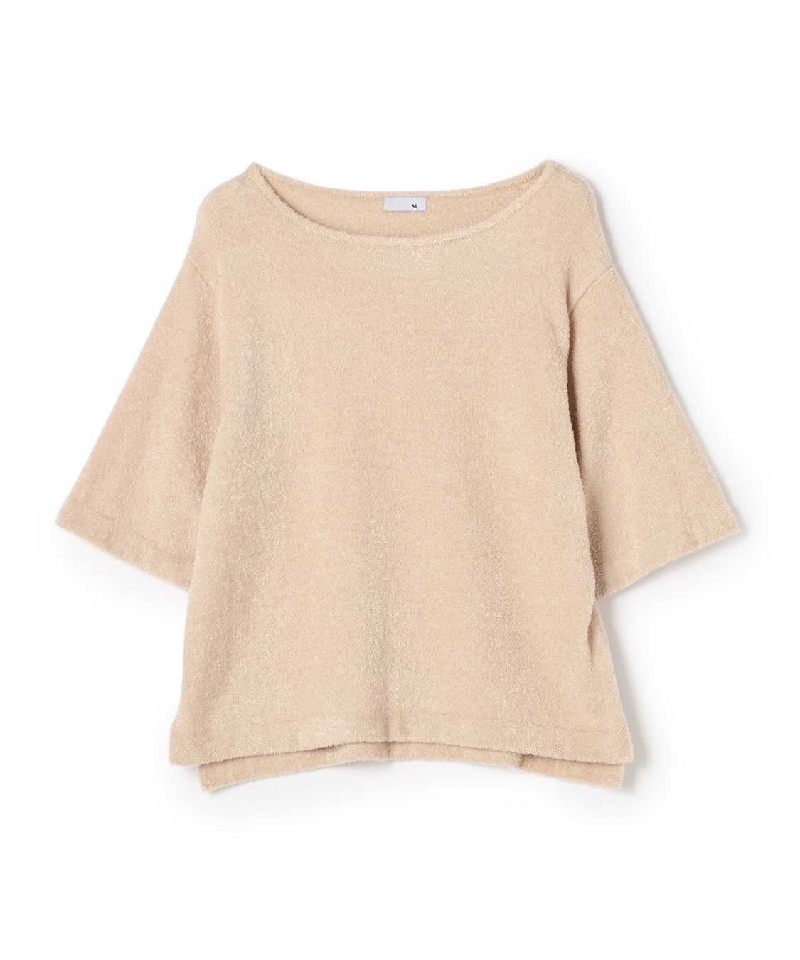 LAFUKU 【LAFUKU/ラフク】もこふわマシュマロ5分袖ルームウェアトップス《セットアップ対応/上下別売り》_variation_1