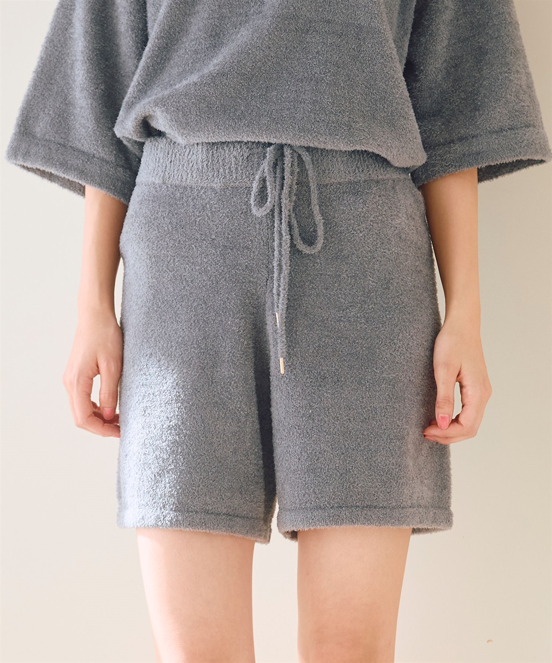 LAFUKU 【LAFUKU/ラフク】もこふわマシュマロルームウェアハーフパンツ《セットアップ対応/上下別売り》_main