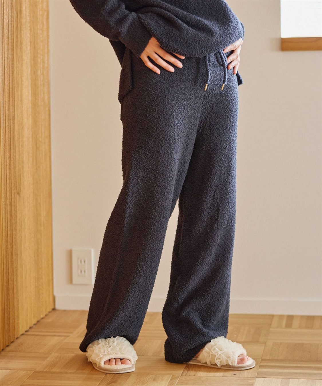 Life Style by cross marche 【LAFUKU/ラフク】もちふわマシュマロニットロングパンツ/ルームウェア（上下別売り）_main