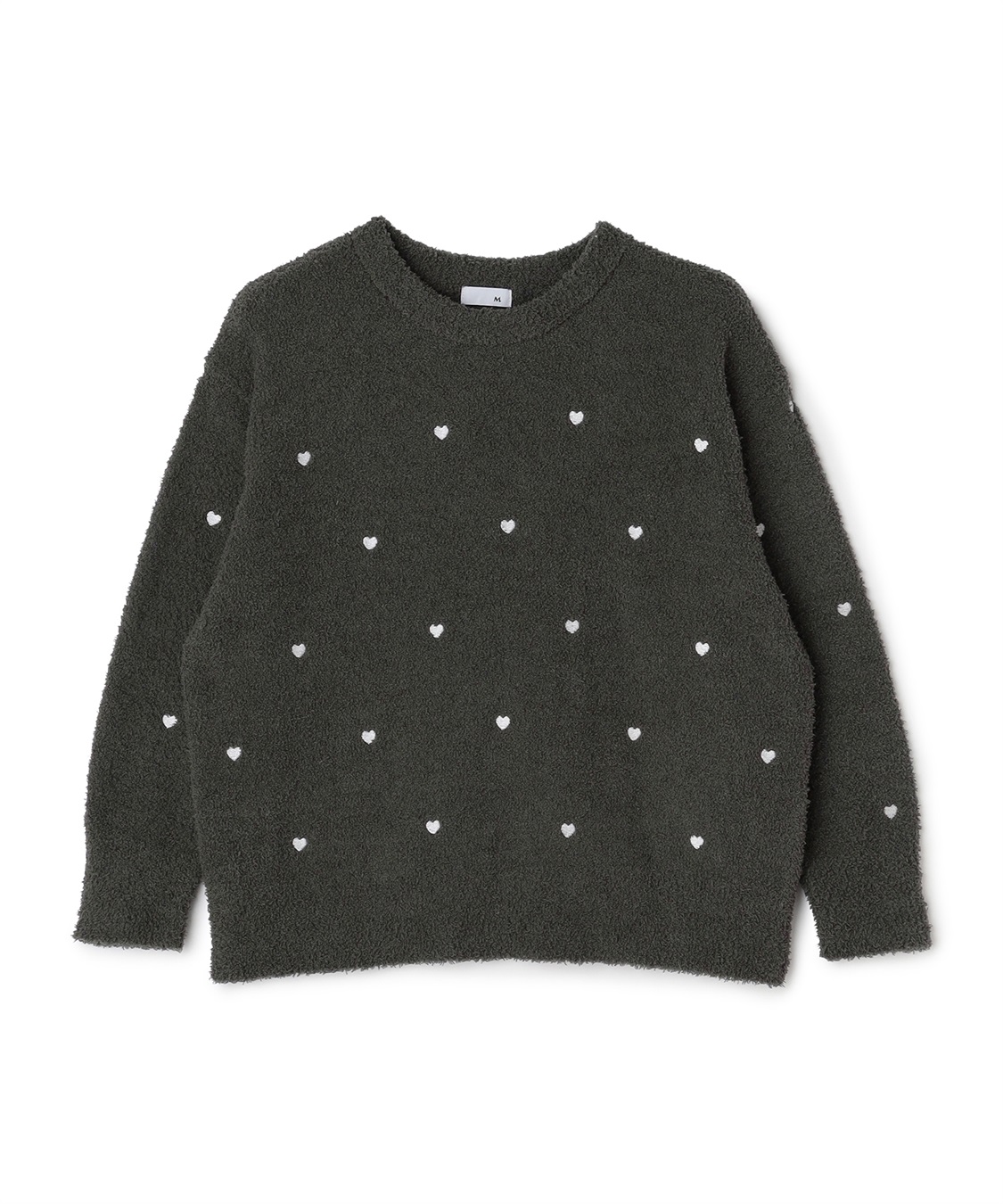 LAFUKU 【LAFUKU/ラフク】もちふわマシュマロニットハートドット刺繍トップス/ルームウェア（上下別売り）_variation_3