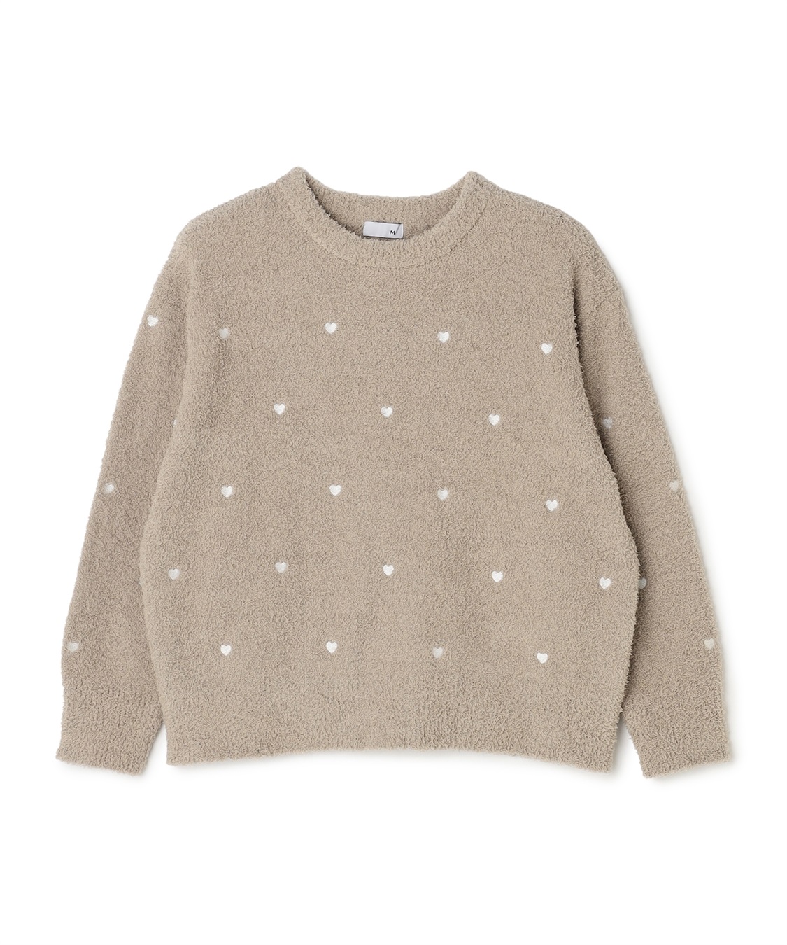 LAFUKU 【LAFUKU/ラフク】もちふわマシュマロニットハートドット刺繍トップス/ルームウェア（上下別売り）_variation_6