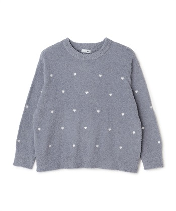 LAFUKU 【LAFUKU/ラフク】もちふわマシュマロニットハートドット刺繍トップス/ルームウェア（上下別売り）_variationthumb_7