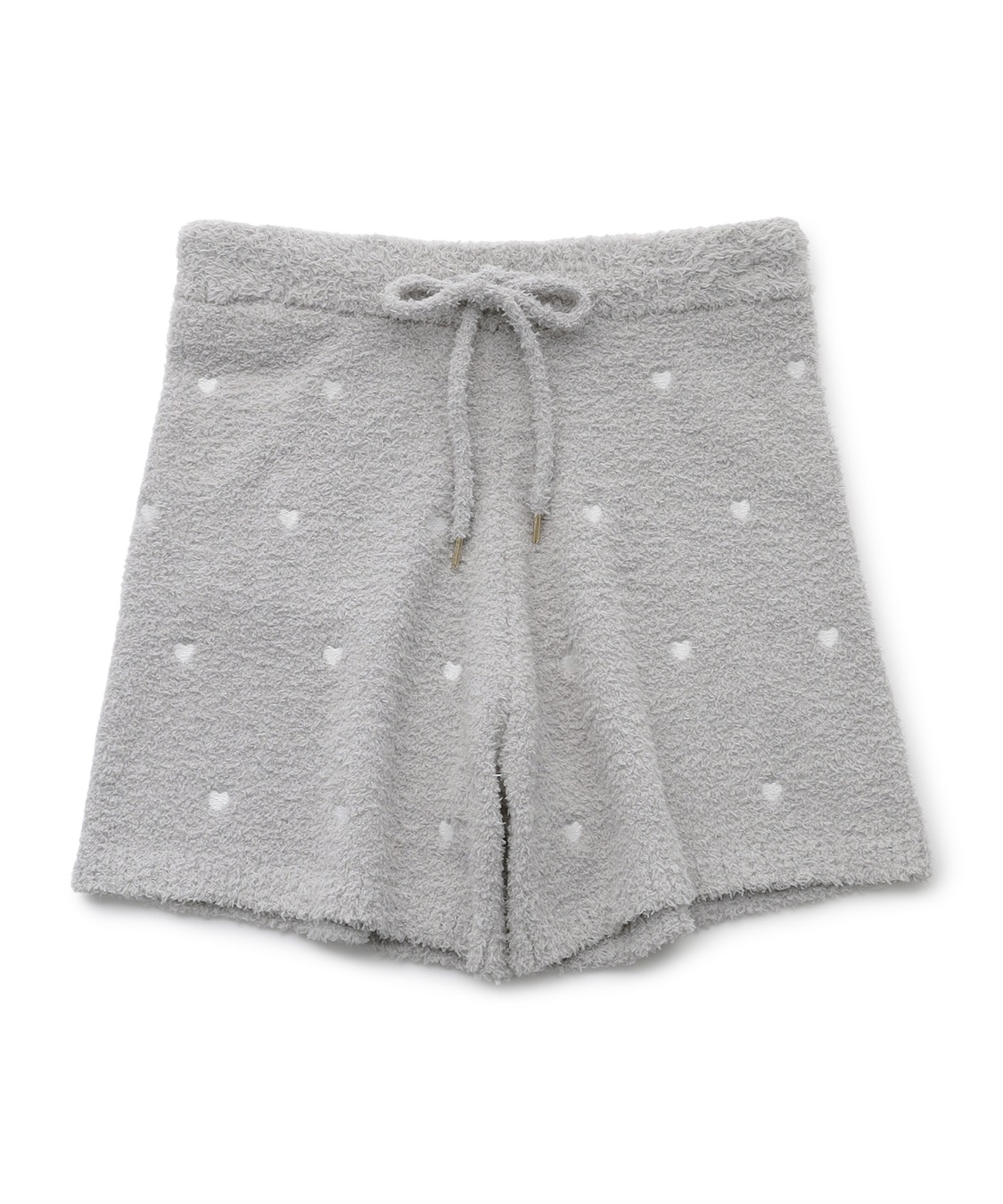 LAFUKU 【LAFUKU/ラフク】もちふわマシュマロニットハートドット刺繍ショートパンツ/ルームウェア（上下別売り）_variation_1