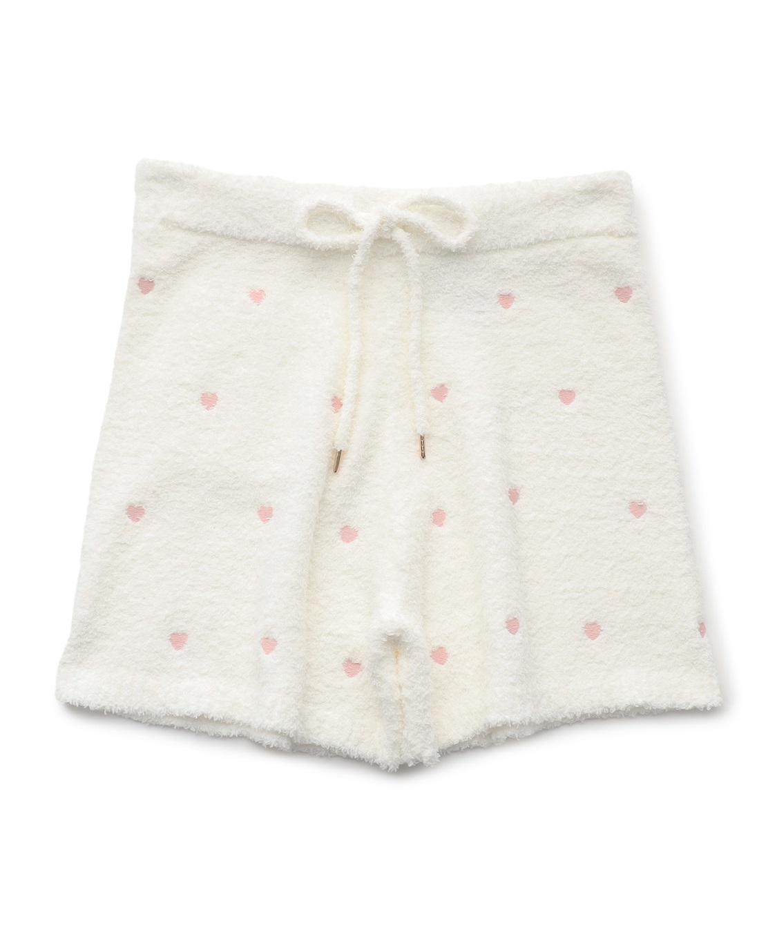 LAFUKU 【LAFUKU/ラフク】もちふわマシュマロニットハートドット刺繍ショートパンツ/ルームウェア（上下別売り）_variation_2