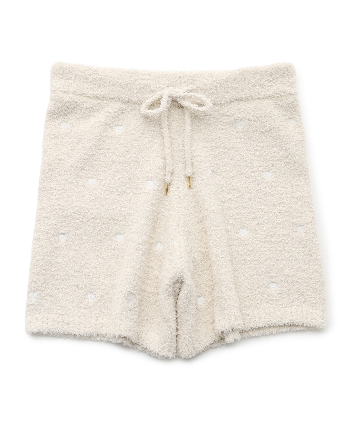 LAFUKU 【LAFUKU/ラフク】もちふわマシュマロニットハートドット刺繍ショートパンツ/ルームウェア（上下別売り）_variation_5