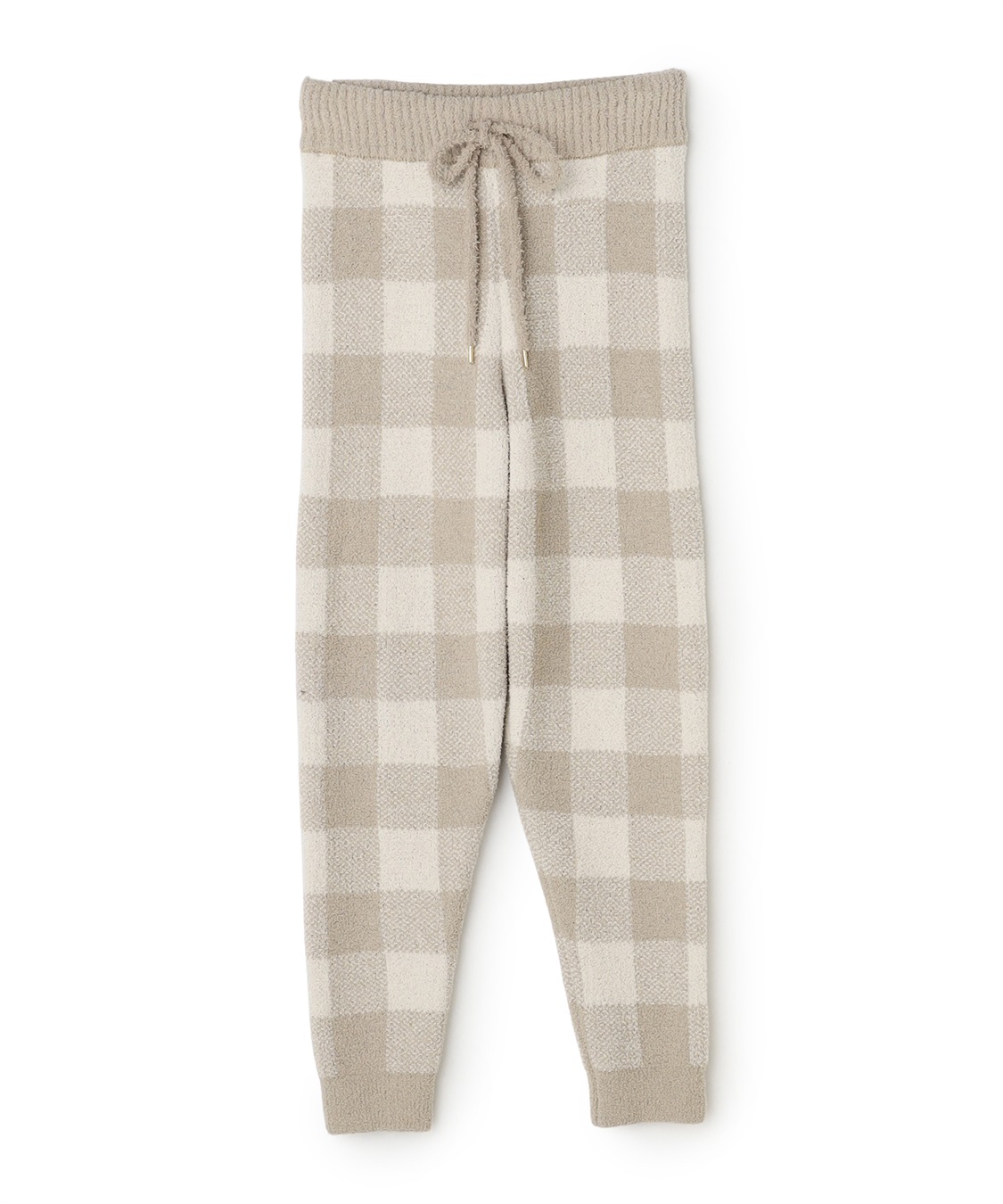 Life Style by cross marche 【LAFUKU/ラフク】もちふわマシュマロニットチェック柄ジョガーパンツ/ルームウェア（上下別売り）_variation_2