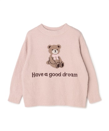 【LAFUKU/ラフク】もちふわマシュマロニットアニマルジャガードトップス/ルームウェア（上下別売り）(ピンク-M)