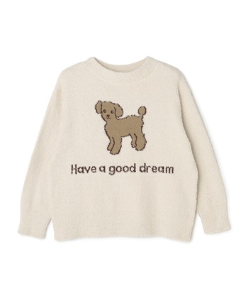 【LAFUKU/ラフク】もちふわマシュマロニットアニマルジャガードトップス/ルームウェア（上下別売り）(ベージュ-M)