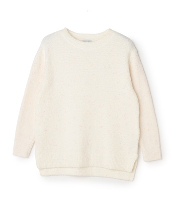 【LAFUKU/ラフク】マシュマロニットもちふわネップニットトップス/ルームウェア（上下別売り）(オフホワイト-S)