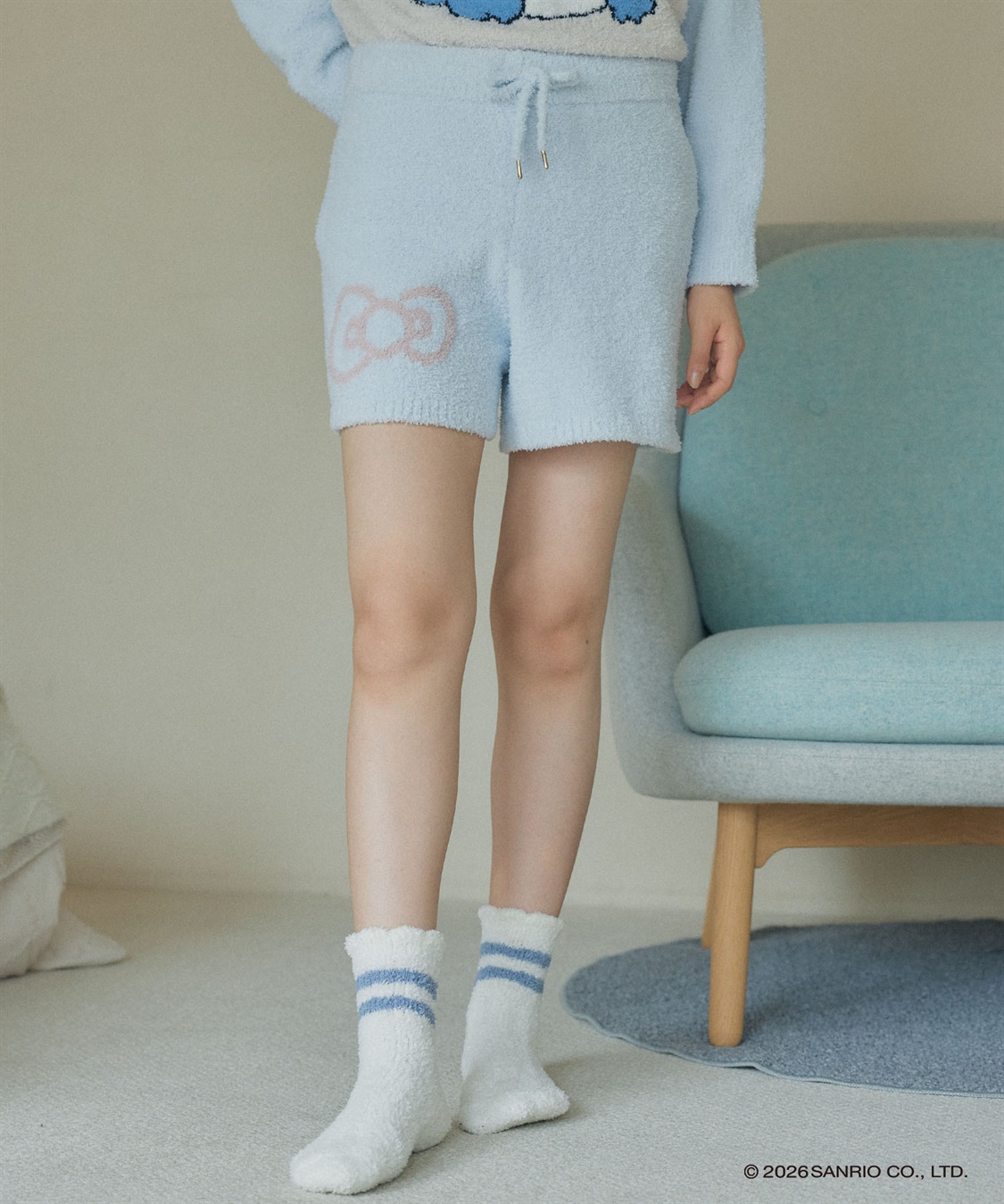 LAFUKU 【sanrio characters】ハローキティ/ましゅまろニットショートパンツ（上下別売り）_variation_2