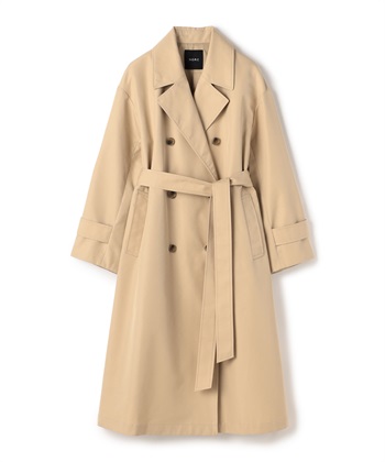 ロングダブルコート(ベージュ-1)