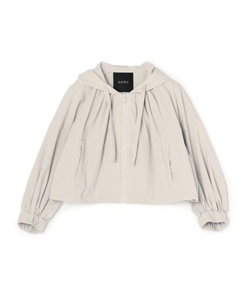 【KIDS】ラッシュガードショートフーディー(グレージュ-120)