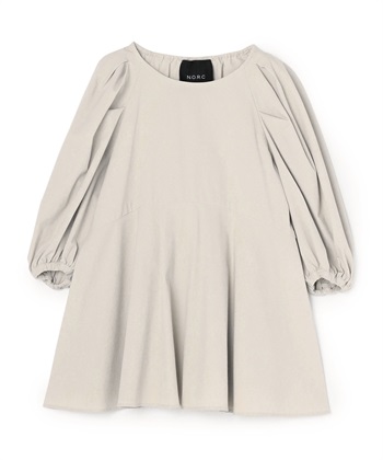 【KIDS】ラッシュガードワンピース(グレージュ-120)