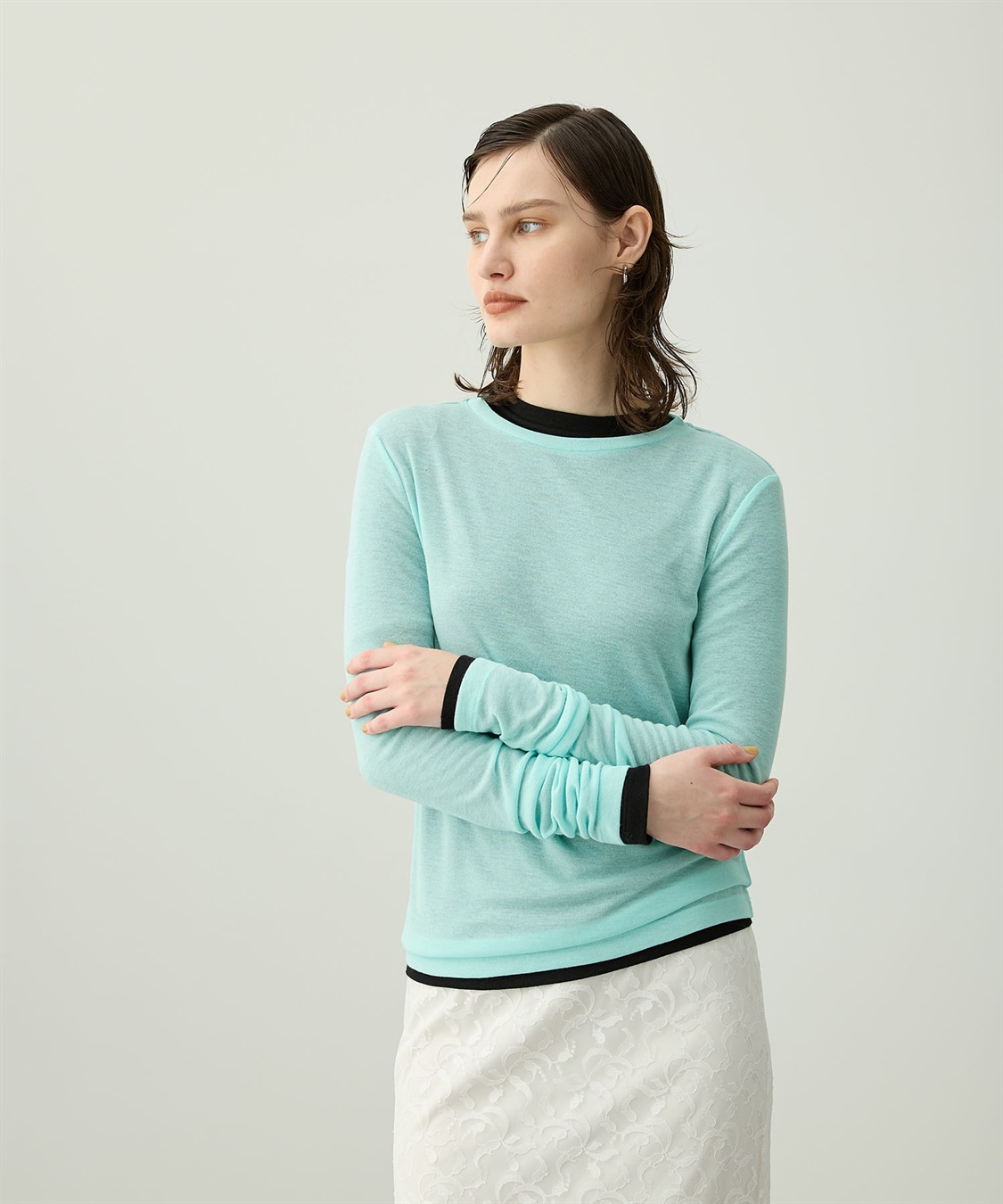 シアーテレコロングスリーブトップス N.O.R.C｜クロスプラス公式通販サイト