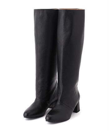 【REMME】チャンキーヒールロングブーツ(ブラック-36)