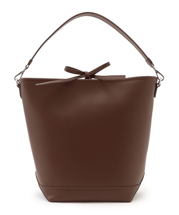 【LA SCAIA】レザーバケットBAG(ブラウン-F)
