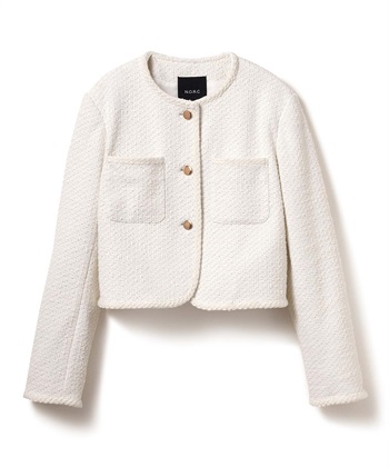 ツィードショートジャケット(オフ-F)