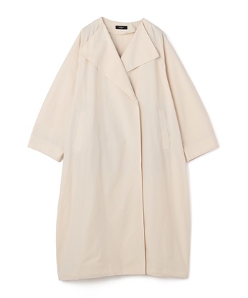 ロングコート【NYLON WEATHER】(アイボリー-1)