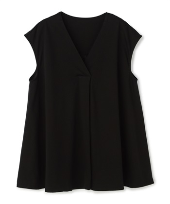 タイプライターフレアトップス【クールスムース】(ブラック-Ｆ)