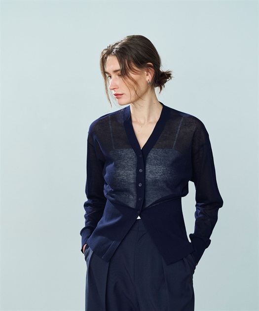 ヒムカシ（現サリゲナク）シルクカーディガンブラックサイズ１ Slub Knit Cardigan(S 07:Black): ALL｜jackman日本公式サイト