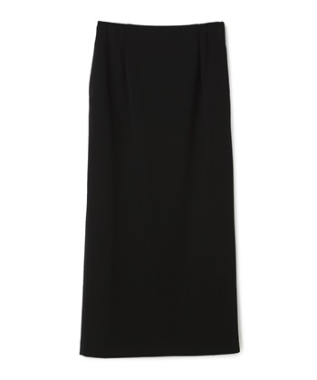 ジョーゼットジャージータイトスカート(ブラック-F)