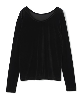 ベロアトップス(ブラック-F)