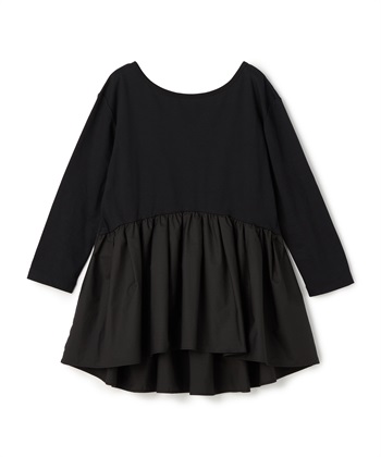 タイプライターペプラムトップス【マルチファンクション】(ブラック-Ｆ)