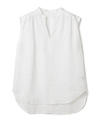 リネンスキッパーブラウス(ホワイト-F)