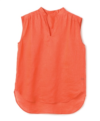 リネンスキッパーブラウス(コーラルレッド-F)