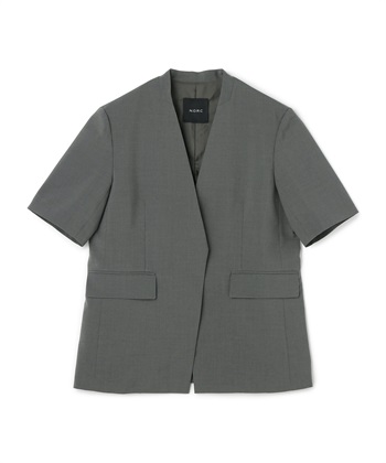 ハーフスリーブジャケット【CLEAN MOTION】(チャコール-1)