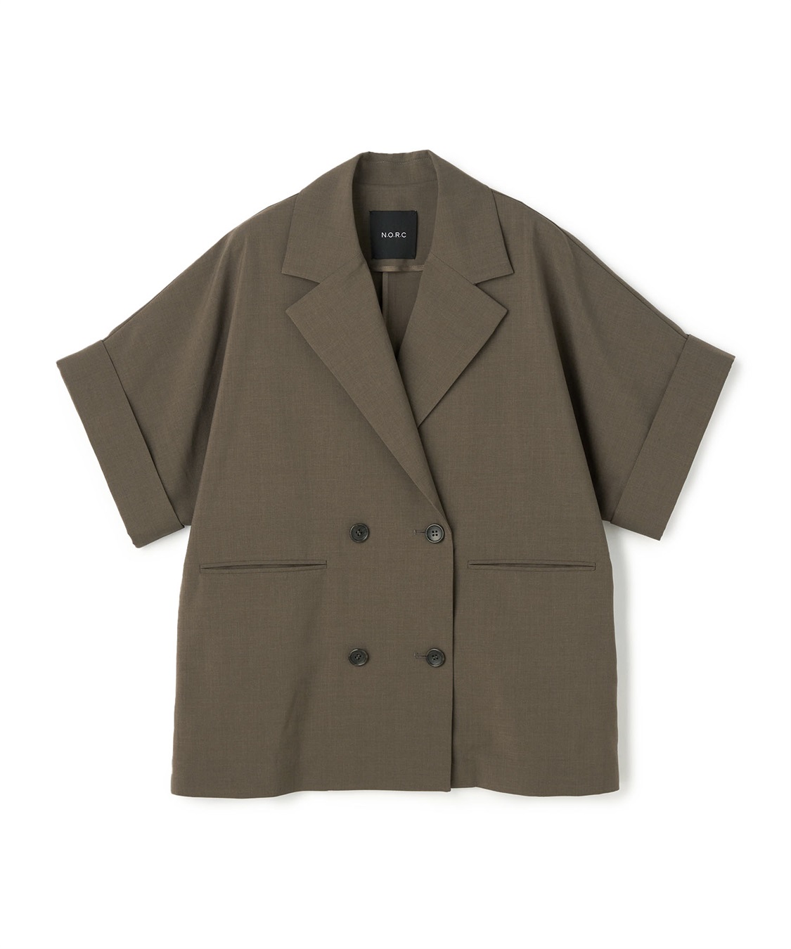 N.O.R.C ウォッシャブルテーラードハーフスリーブジャケット【CLEAN MOTION】_variation_2