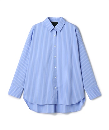 コンフォータブルシャツ(サックスストライプ-F)