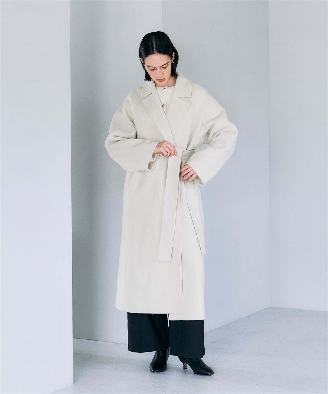 N.O.R.C 【PRE ORDER 10%OFF 9/20まで】ウールメルトンロングリバーコート_variation_3