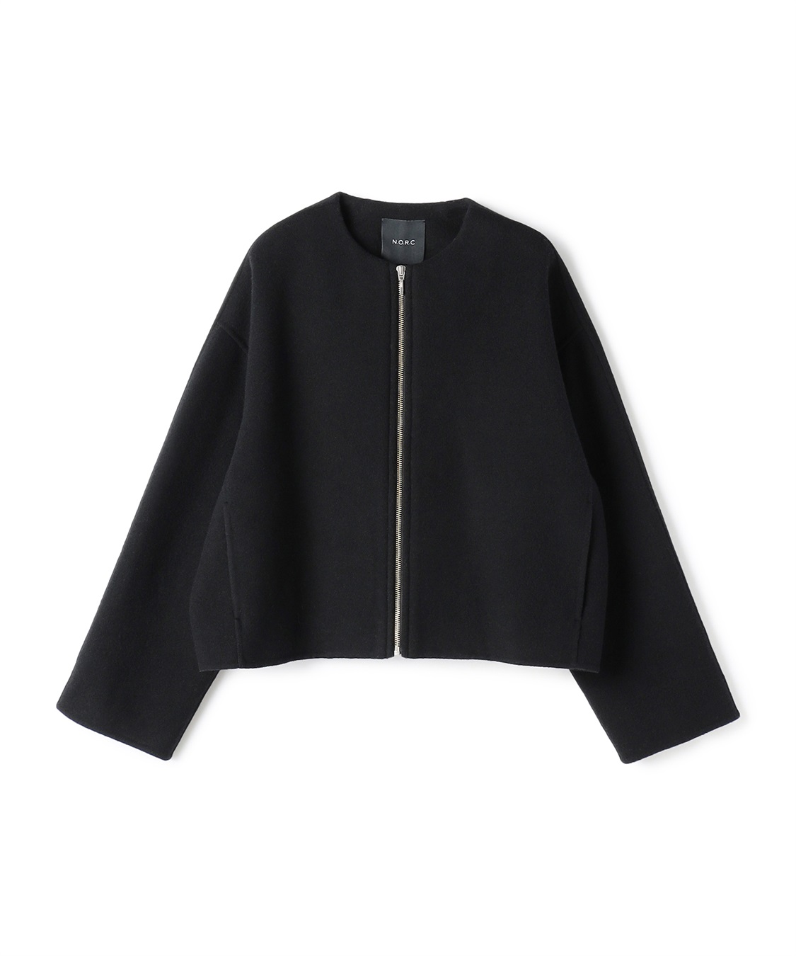 N.O.R.C ウールメルトンショートジップリバーコート_variation_1