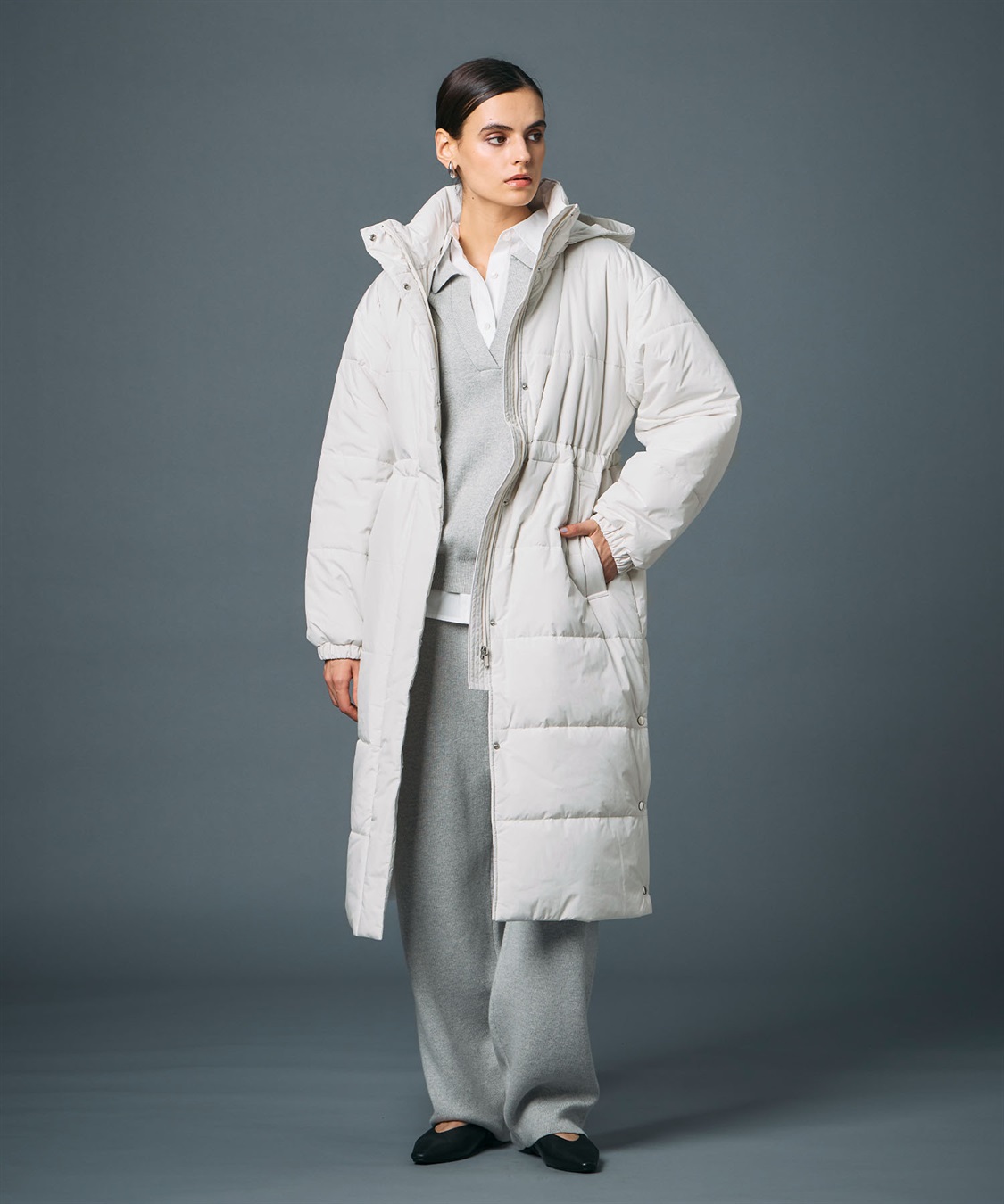 N.O.R.C 中綿ロングキルトコート【ファンクション】