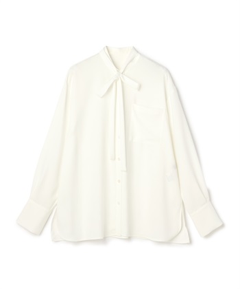 N.O.R.C バックサテンストレッチボウタイブラウス_variationthumb_1