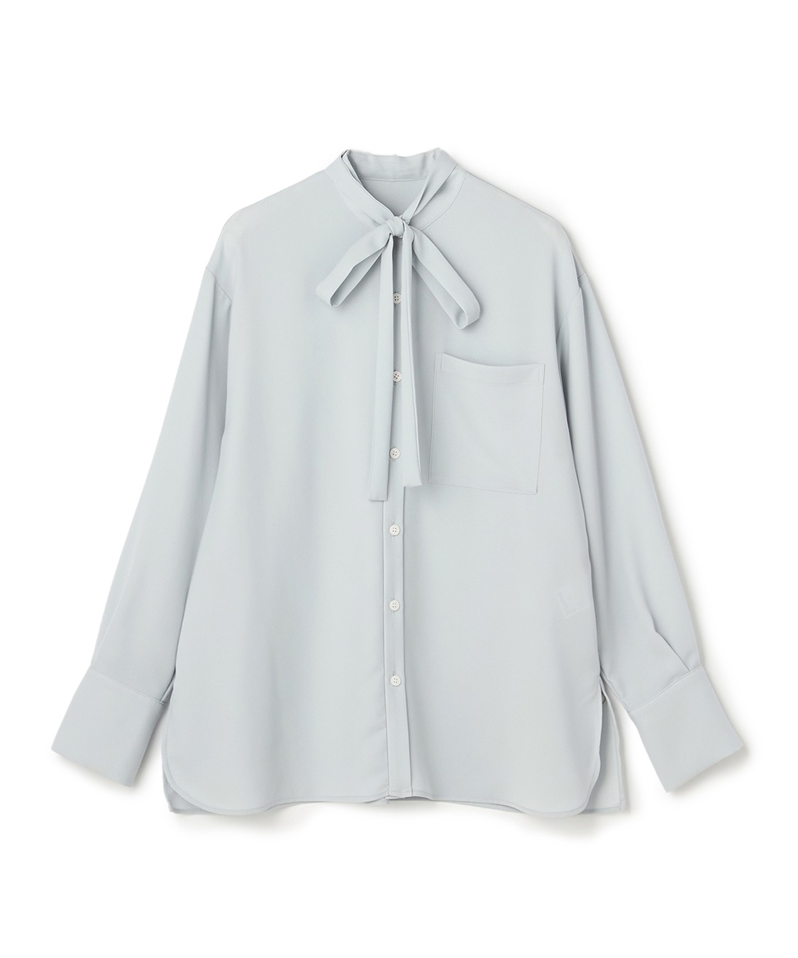 N.O.R.C バックサテンストレッチボウタイブラウス_variation_2