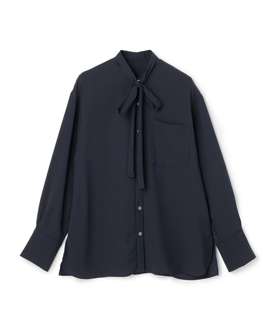 N.O.R.C バックサテンストレッチボウタイブラウス_variation_3