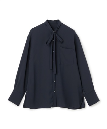 N.O.R.C バックサテンストレッチボウタイブラウス_variationthumb_3