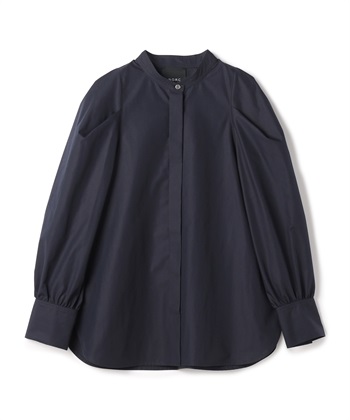 コンフォータブルタックフォルムブラウス(ネイビー-F)