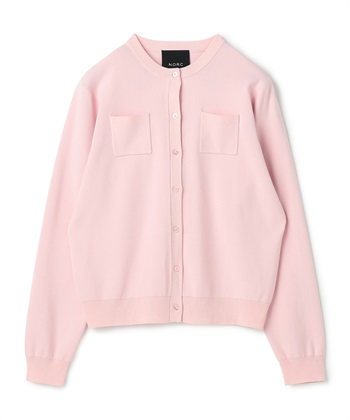 ニットカーディガン【CLEAN MOTION】(ピンク-F)