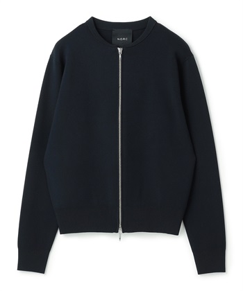 Wジップニットブルゾン【CLEAN MOTION】(ネイビー-F)